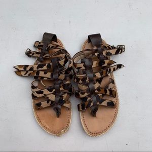 Women’s louis vuitton cheetah strap sandals